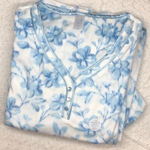 Adonna Sleepwear Soft Fleece Blue Pajama Set XL